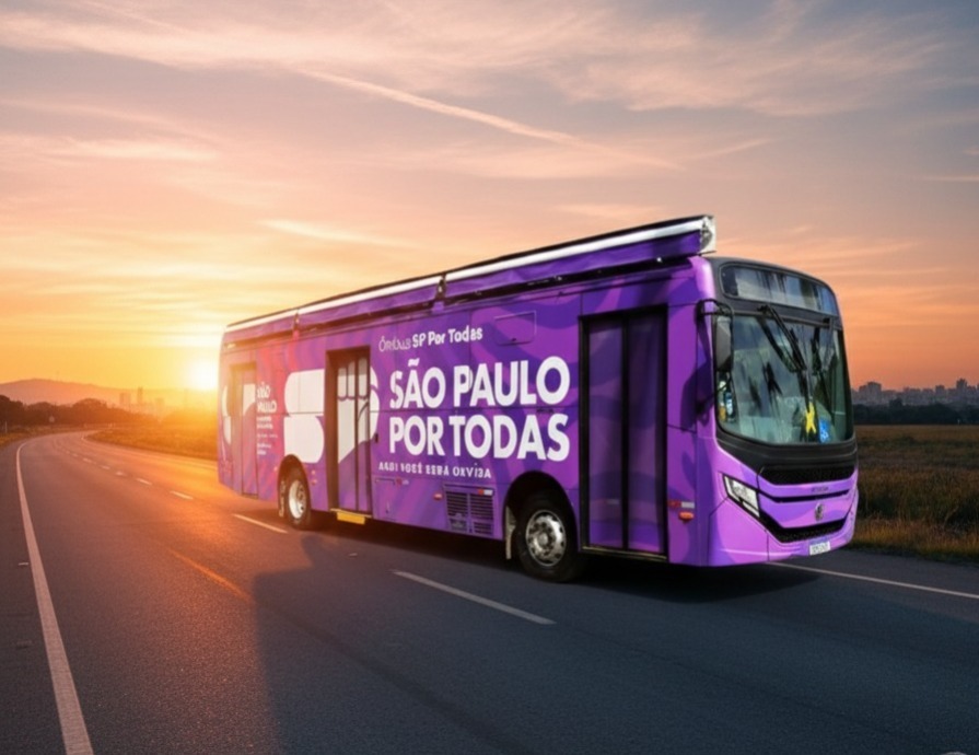 Sumaré recebe Ônibus SP por Todas com atendimentos e serviços voltados à proteção e empoderamento das mulheres
