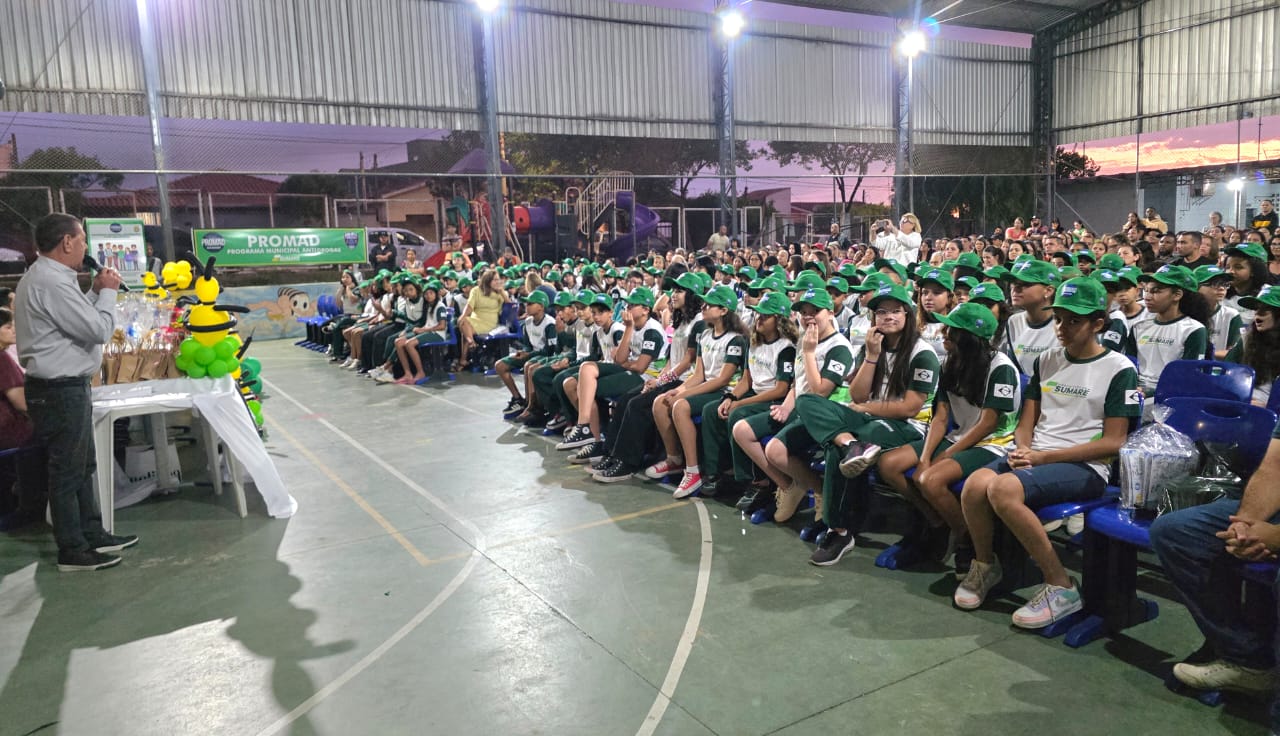 Sumaré celebra formatura do PROMAD com 180 alunos da EMEF Profª Neusa de Souza Campos